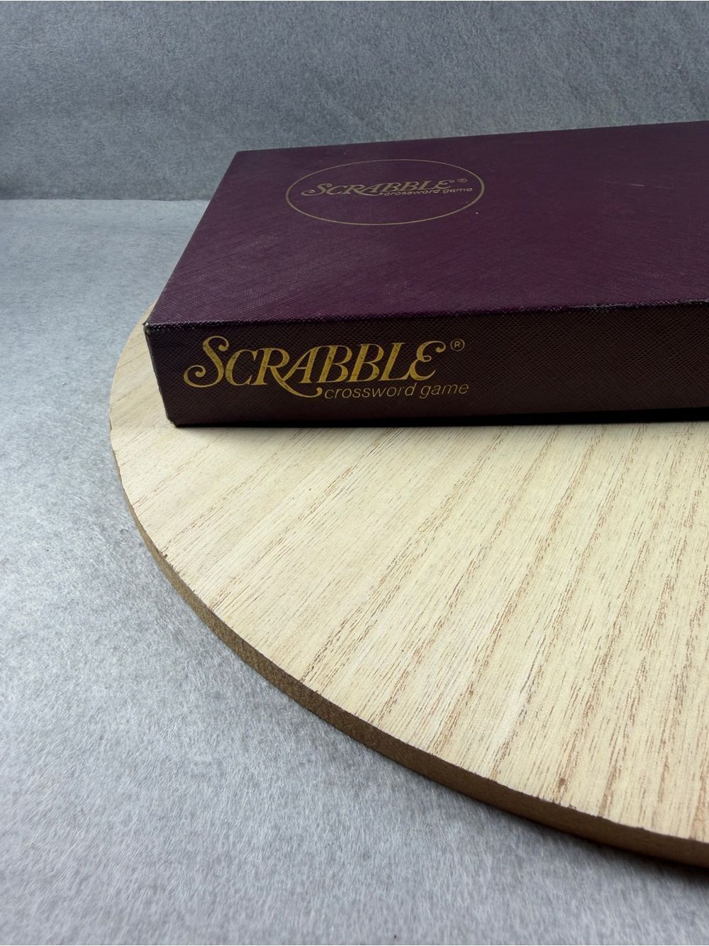 VTG 1953 Scrabble Board Game Wood Letter Tiles Dark Red OG Box & Manual In Lid - Picture 10 of 13